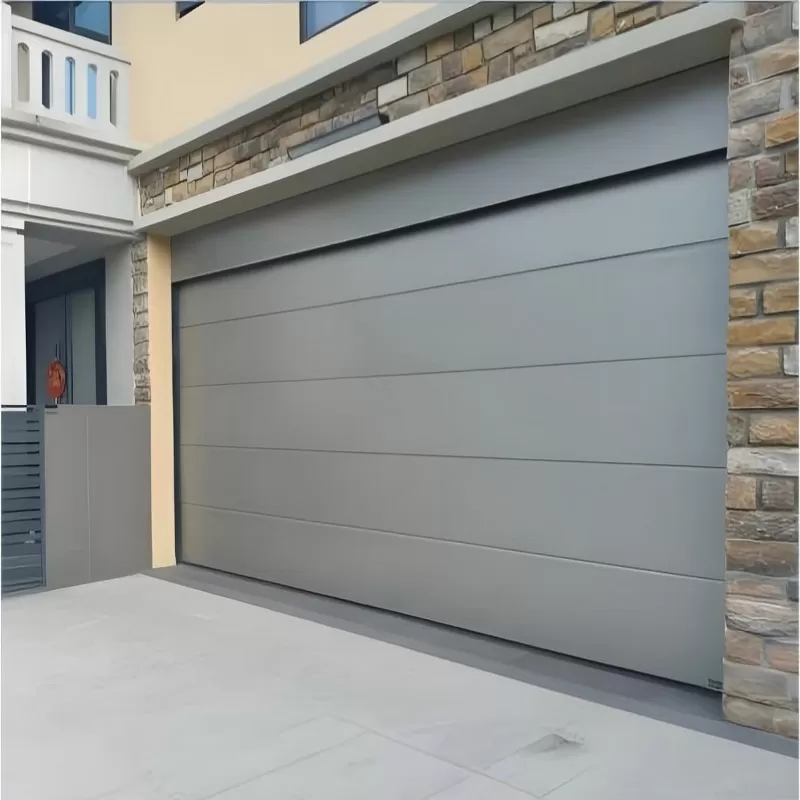 Insulated flat garage door